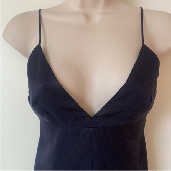 Cushnie Et Ochs Dark Navy Blue Asymmetrical Hem
Spaghetti Strap Slip Dress 0 - Picture 4 of 11